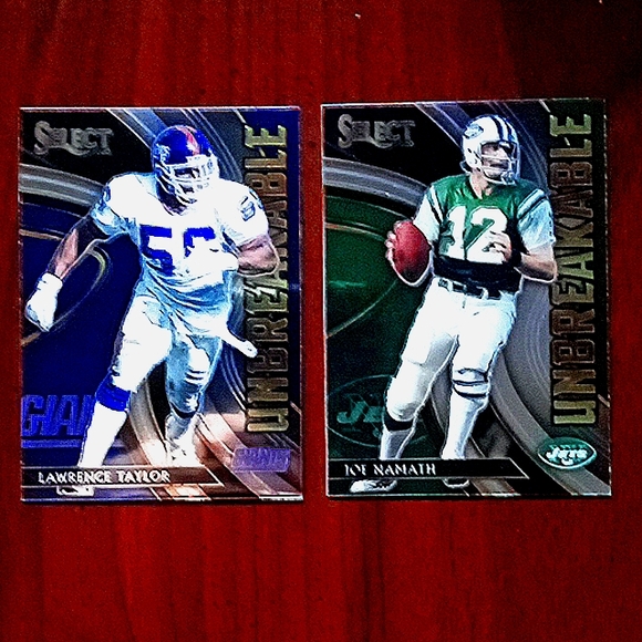 Joe Namath, Lawrence Taylor Unbreakable inserts🔥 - Picture 1 of 4